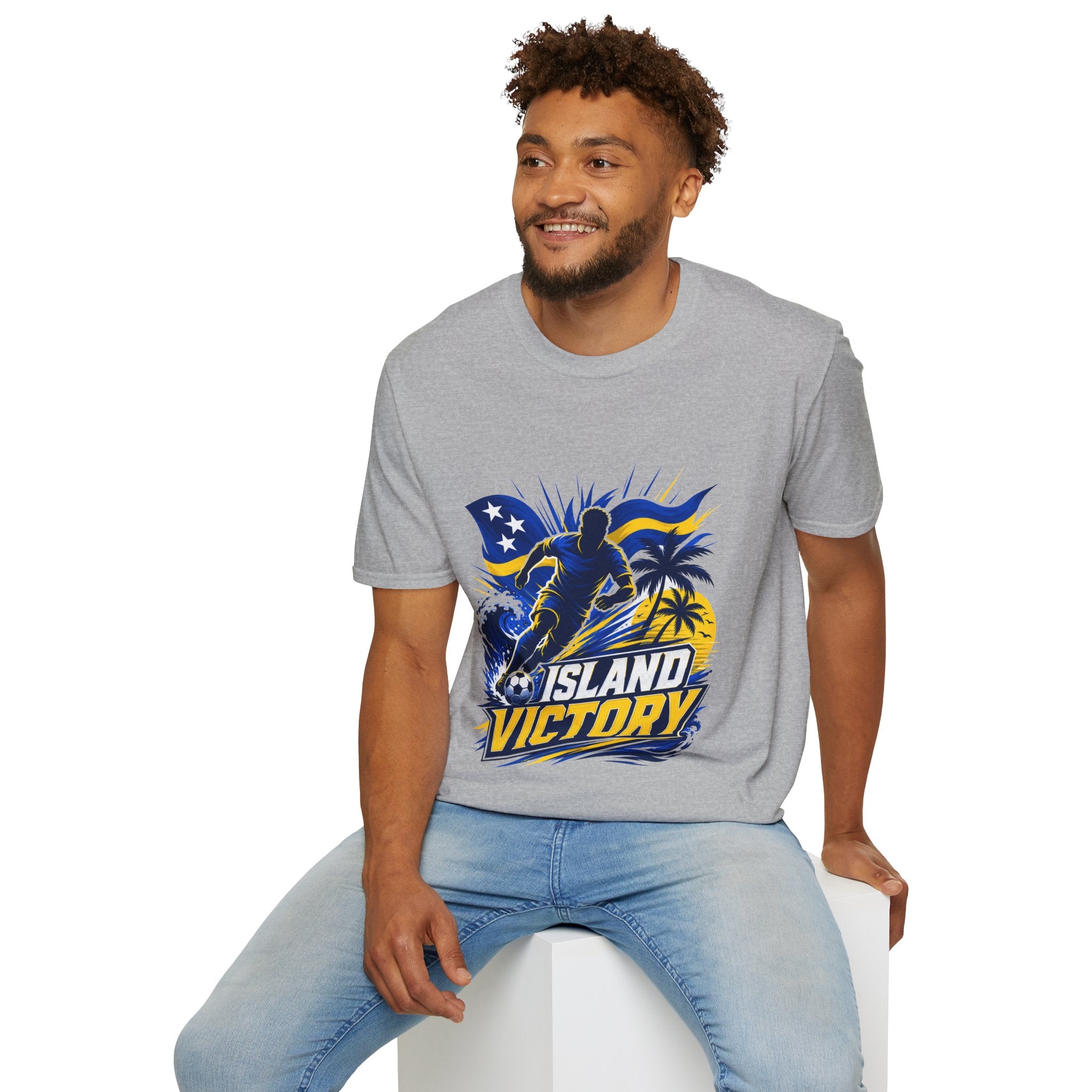 Curacao Island Victory T-Shirt — Tropical Surf Soccer Graphic Tee