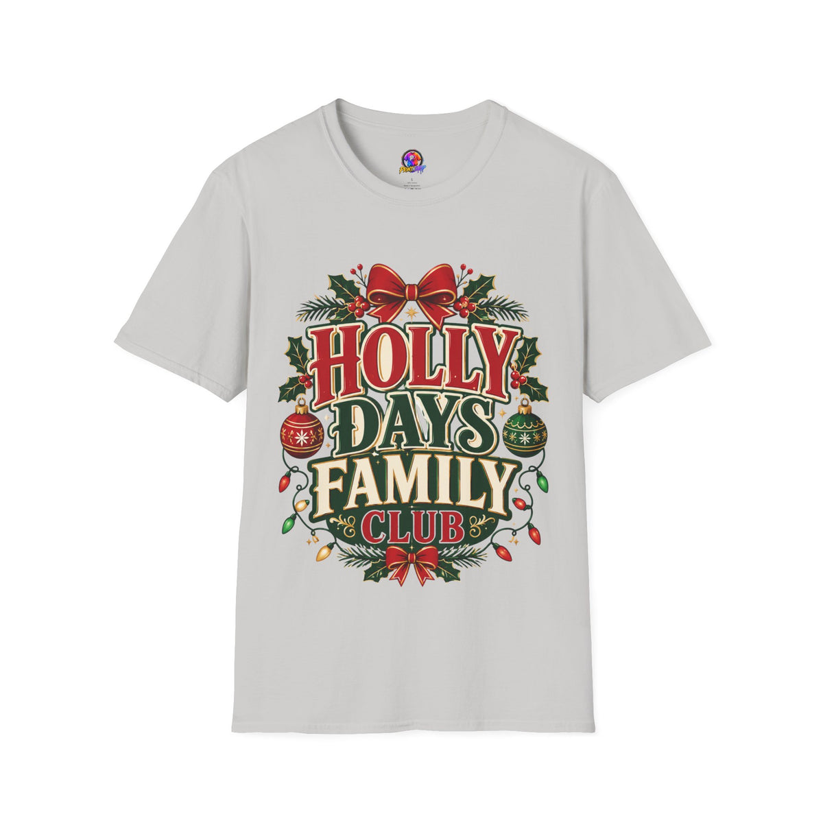 Holly Days Family Club T‑Shirt — Festive Christmas Holiday Tee