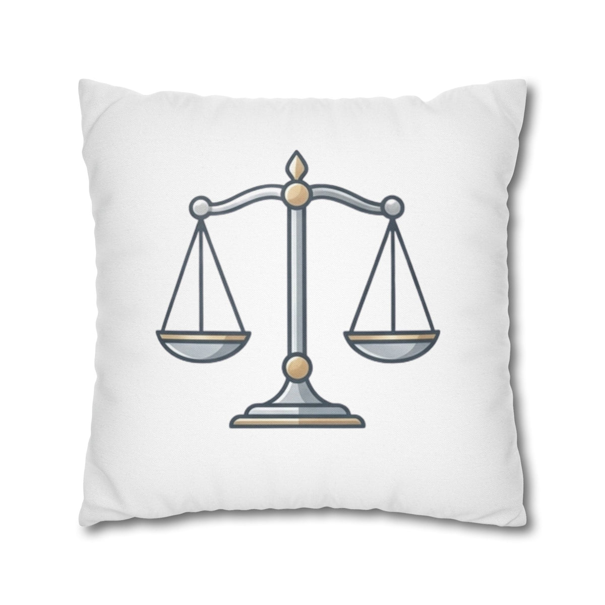 Libra Scales Decorative Pillowcase — Zodiac Balance Throw Pillow Cover