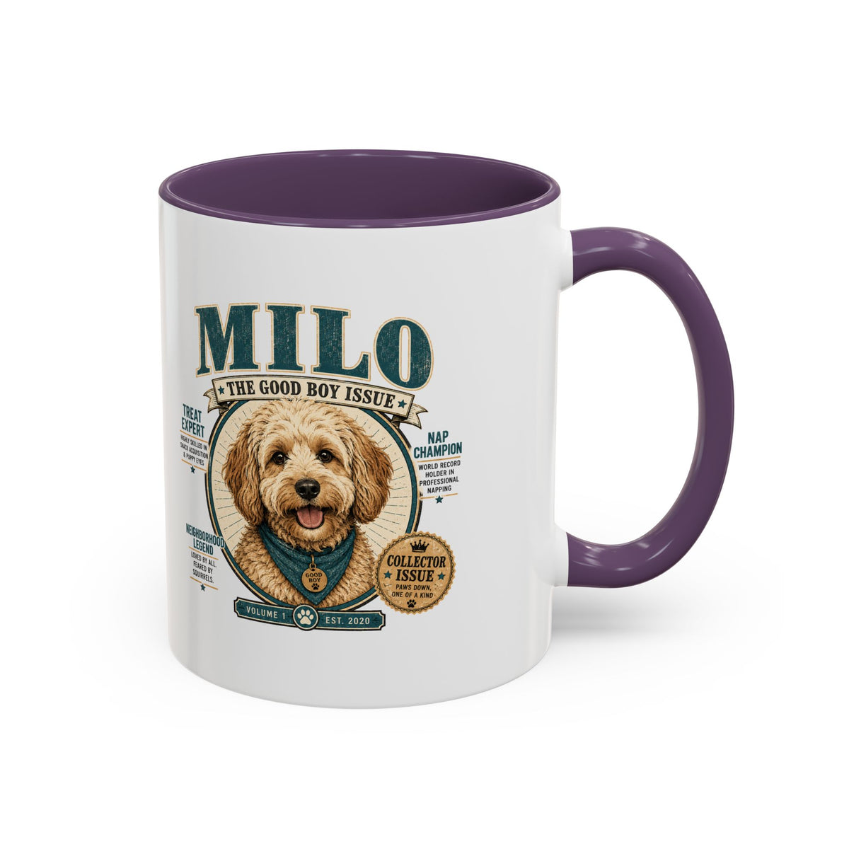 Milo Bailey Dog Dad Mom Milo Dog Mug — “The Good Boy Issue” Decorative Coffee Cup