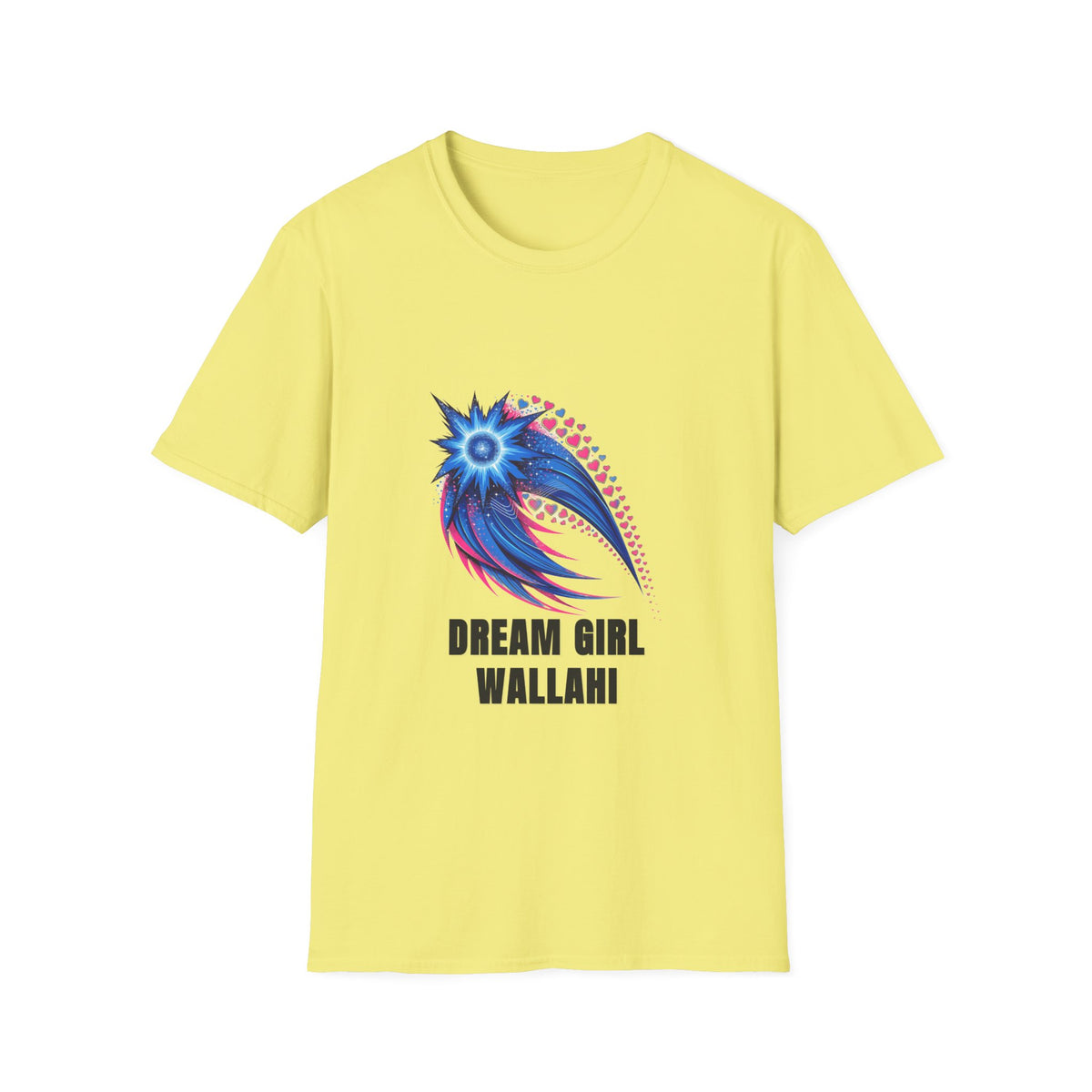 Dream Girl T-Shirt — Blue Starburst Heart Graphic ("Dream Girl Wallah") - Trending Now - August 2026