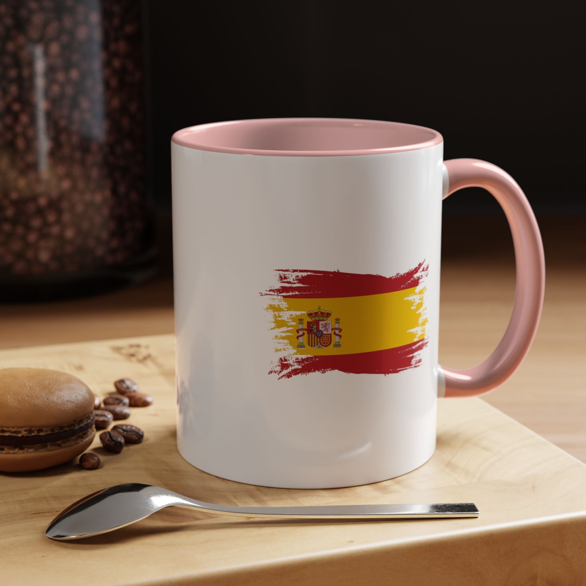 Spain Flag Coffee Mug — Spanish Brushstroke Accent Mug