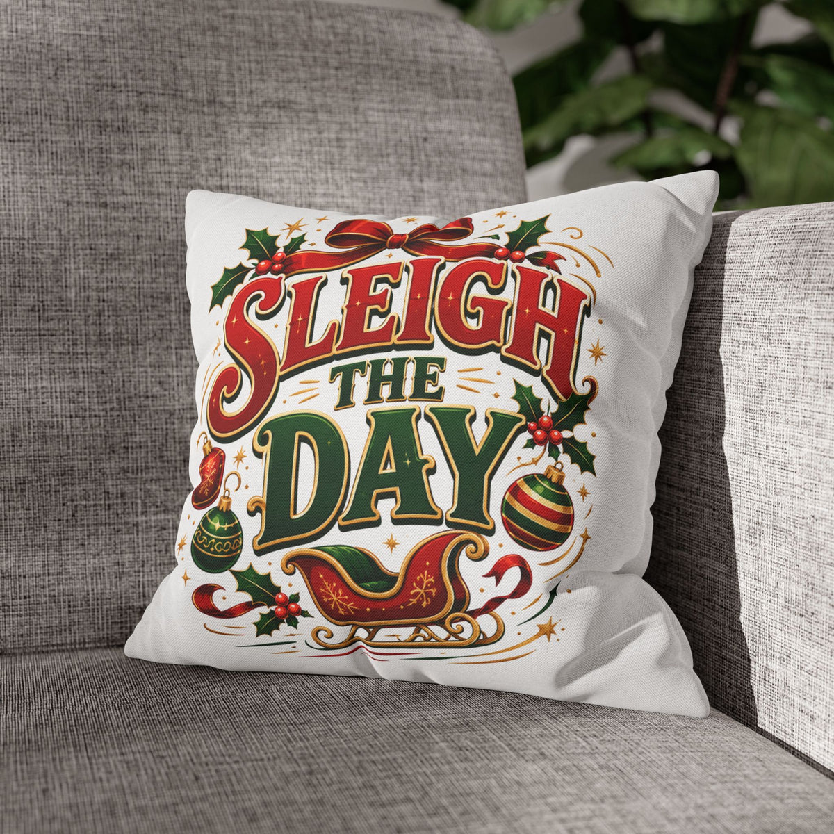 Christmas Sleigh the Day Christmas Pillowcase
