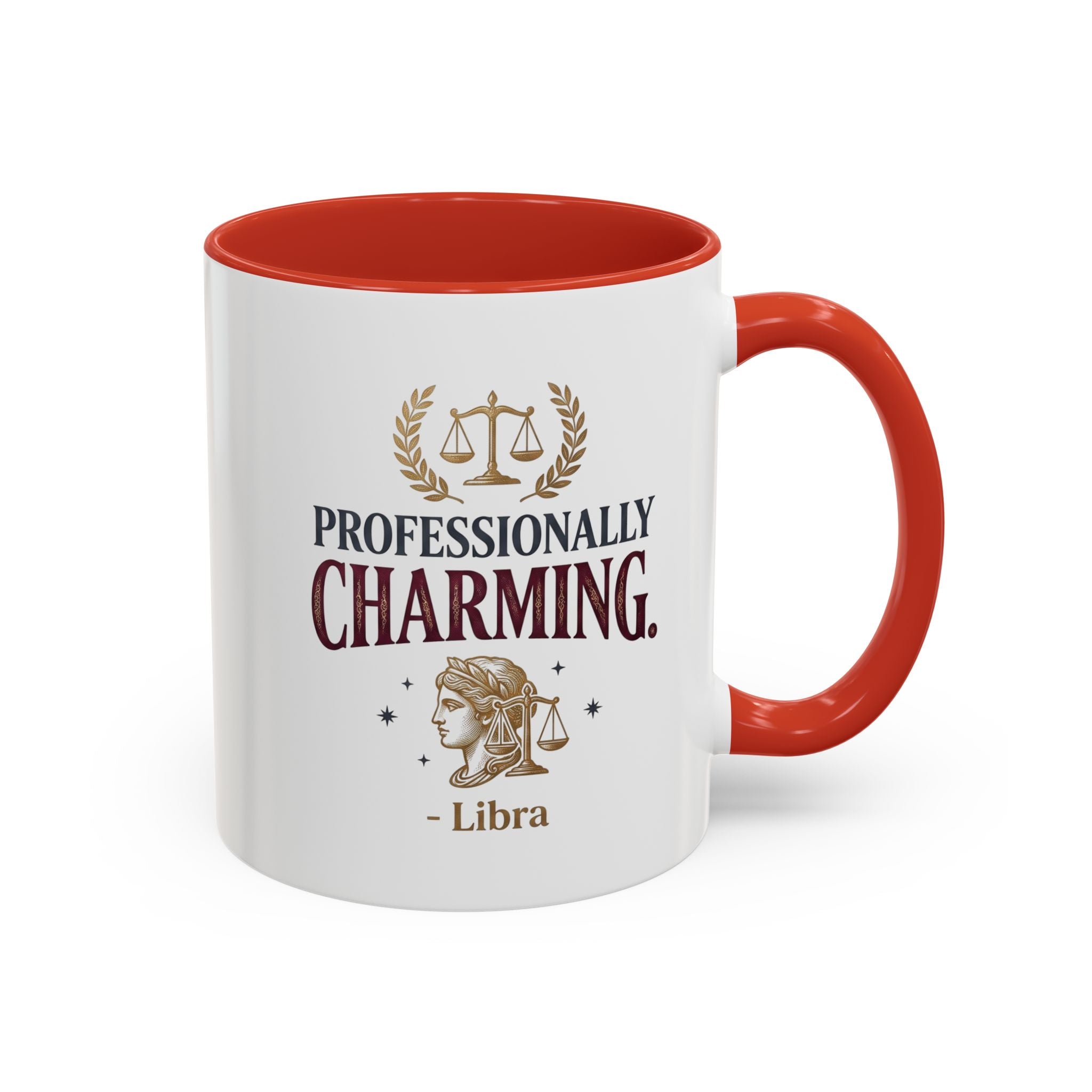 Libra 'Professionally Charming' Accent Coffee Mug — Zodiac Astrology Gift