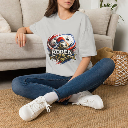 Korea Soccer T‑Shirt — Korea Football Crest Tee