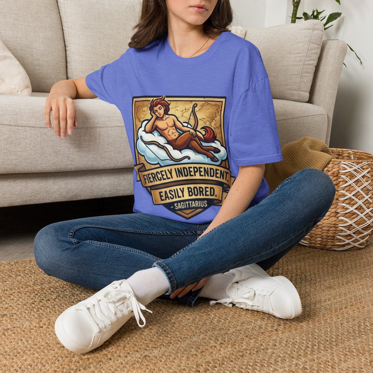 Sagittarius Zodiac T‑Shirt — Fiercely Independent, Easily Bored Astrology Tee