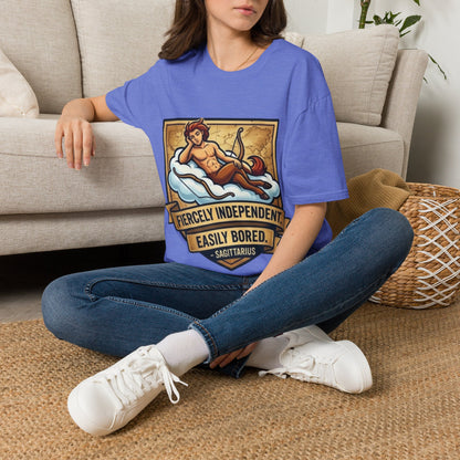 Sagittarius Zodiac T‑Shirt — Fiercely Independent, Easily Bored Astrology Tee