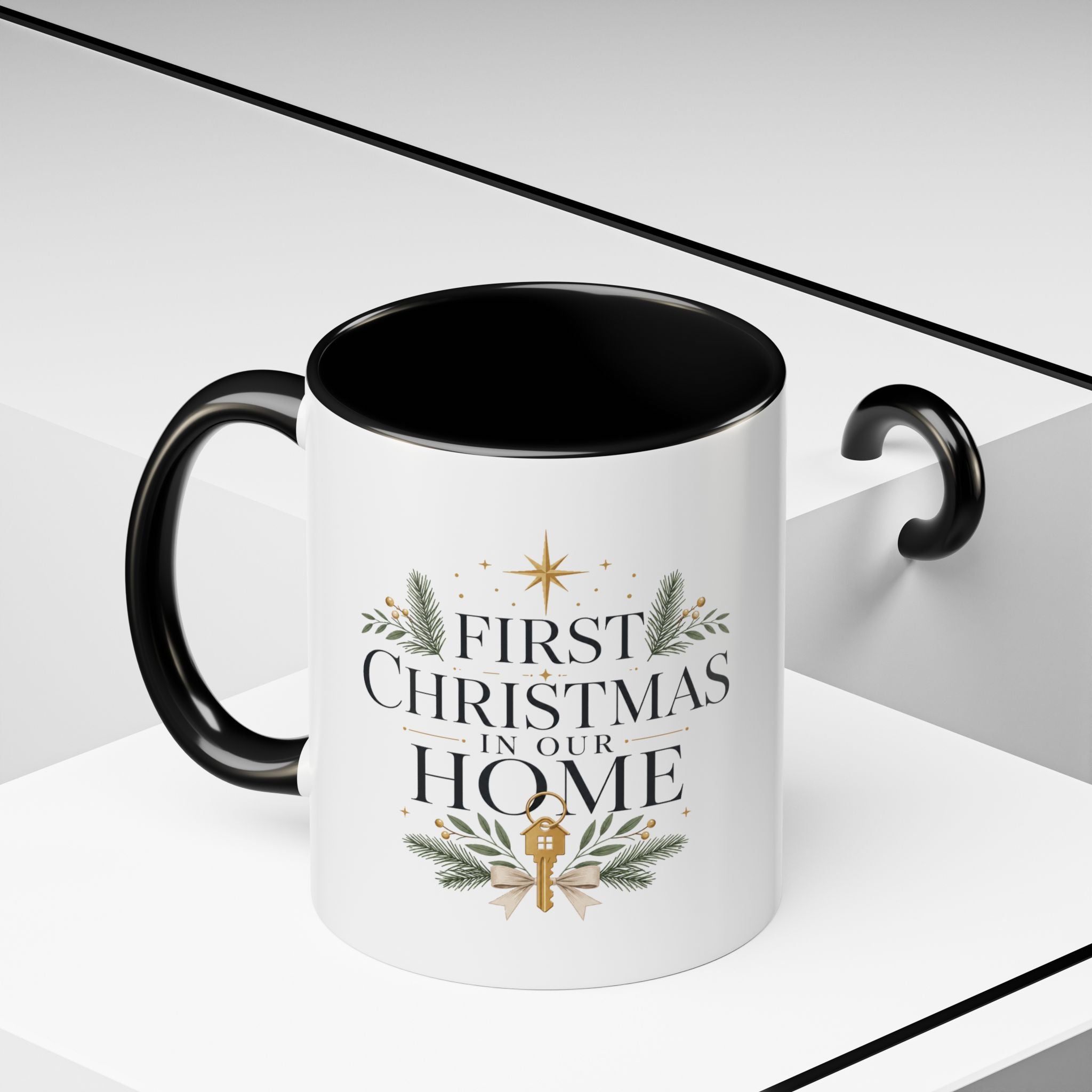 Christmas First Christmas in Our Home Accent Coffee Mug – Holiday Keepsake