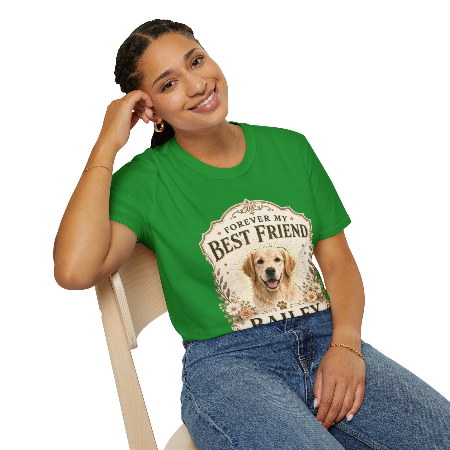 Forever My Best Friend Dog T-Shirt — Personalized Pet Tribute Tee