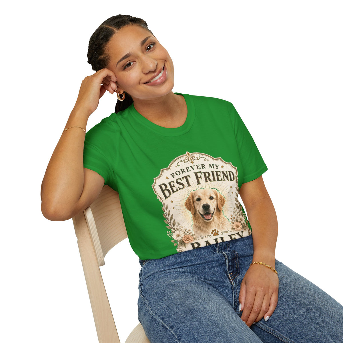 Forever My Best Friend Dog T-Shirt — Personalized Pet Tribute Tee