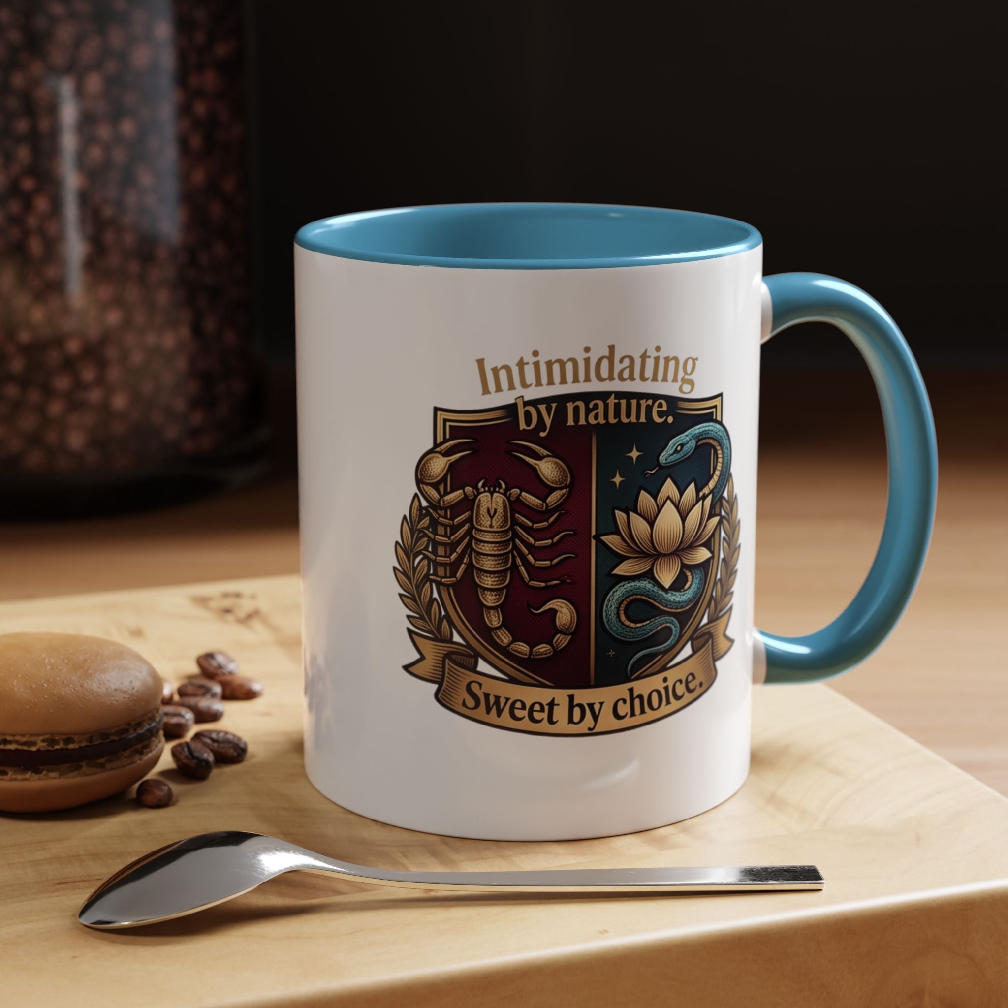 Intimidating by Nature, Sweet by Choice Accent Coffee Mug (11/15oz)