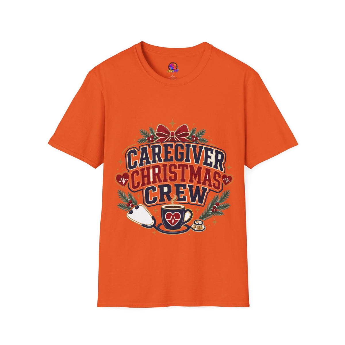 Caregiver Christmas Crew T-Shirt — Holiday Nurse & Caregiver Gift