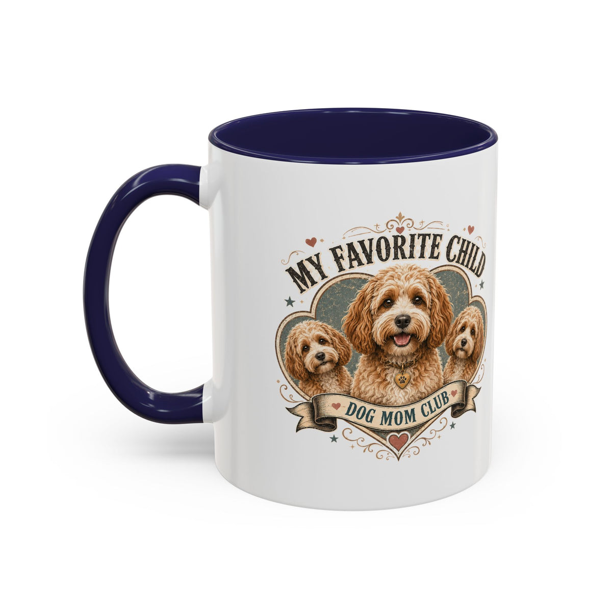 Milo Bailey Dog Dad Mom Dog Mom Club Coffee Mug — “My Favorite Child” Cute Labradoodle Gift