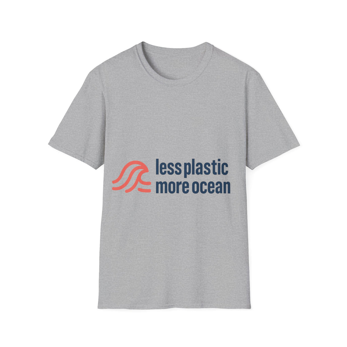 Minimal Wave Logo T‑Shirt — Subtle Red & Blue Surf Graphic- Trending Now - September 2026