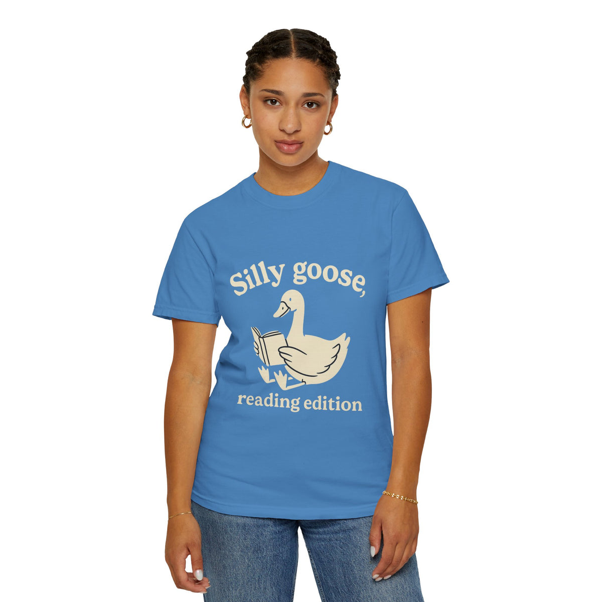 Silly Goose Reading Edition Tee - Cute Book Lover Animal Graphic T-Shirt - Trending Now - October 2026