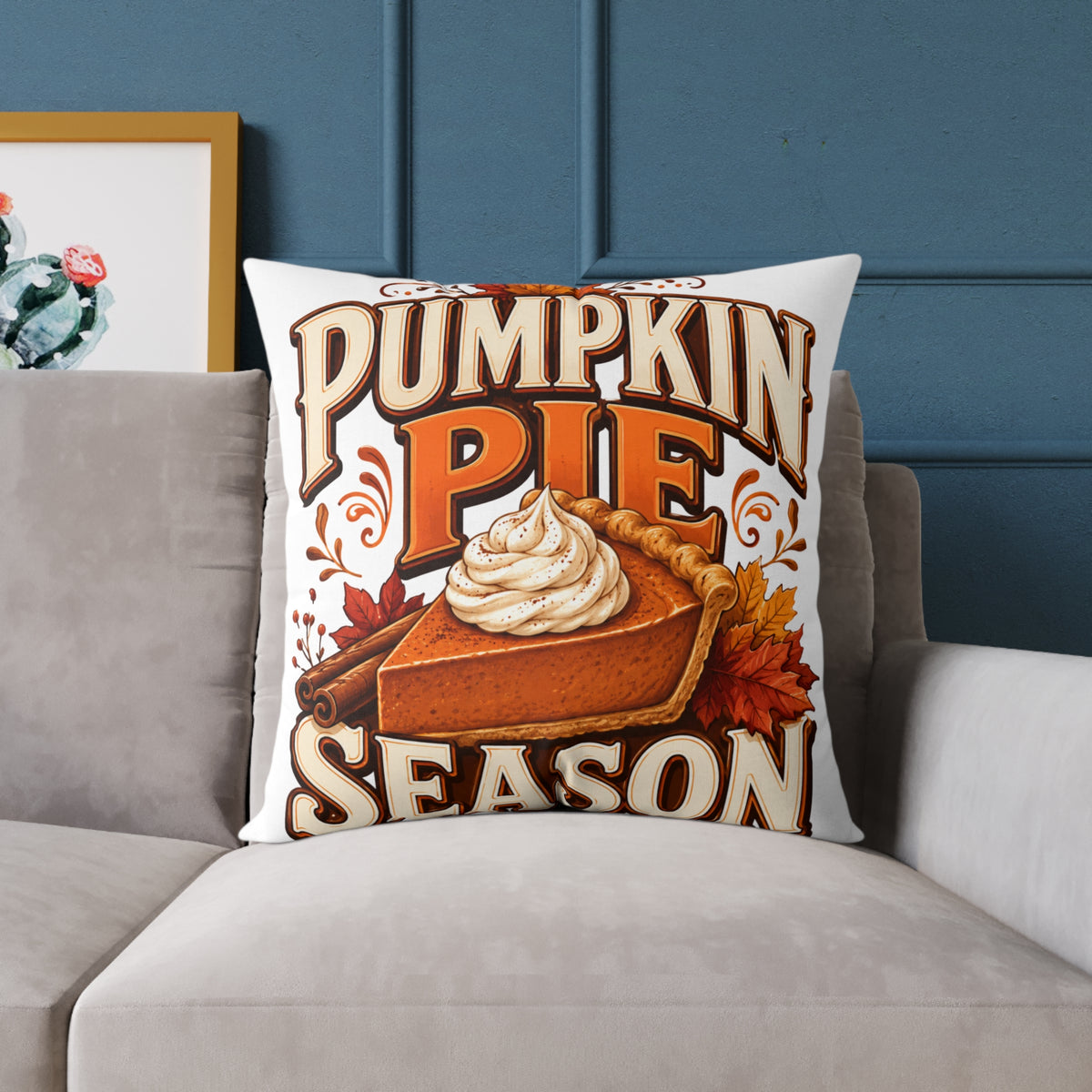 Thanksgiving Pumpkin Pie Season Throw Pillow