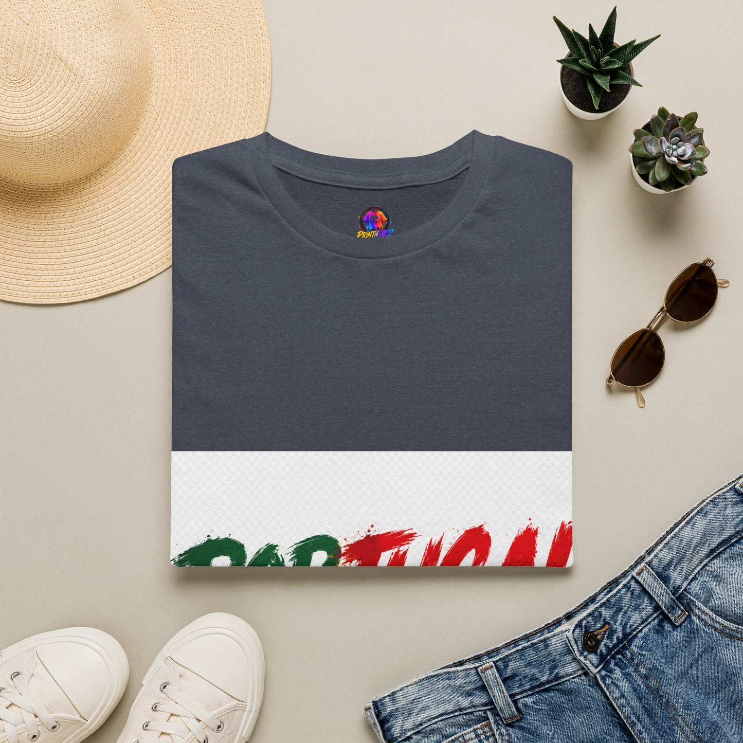 Portugal Flag Script T-Shirt — Portuguese Pride Tee