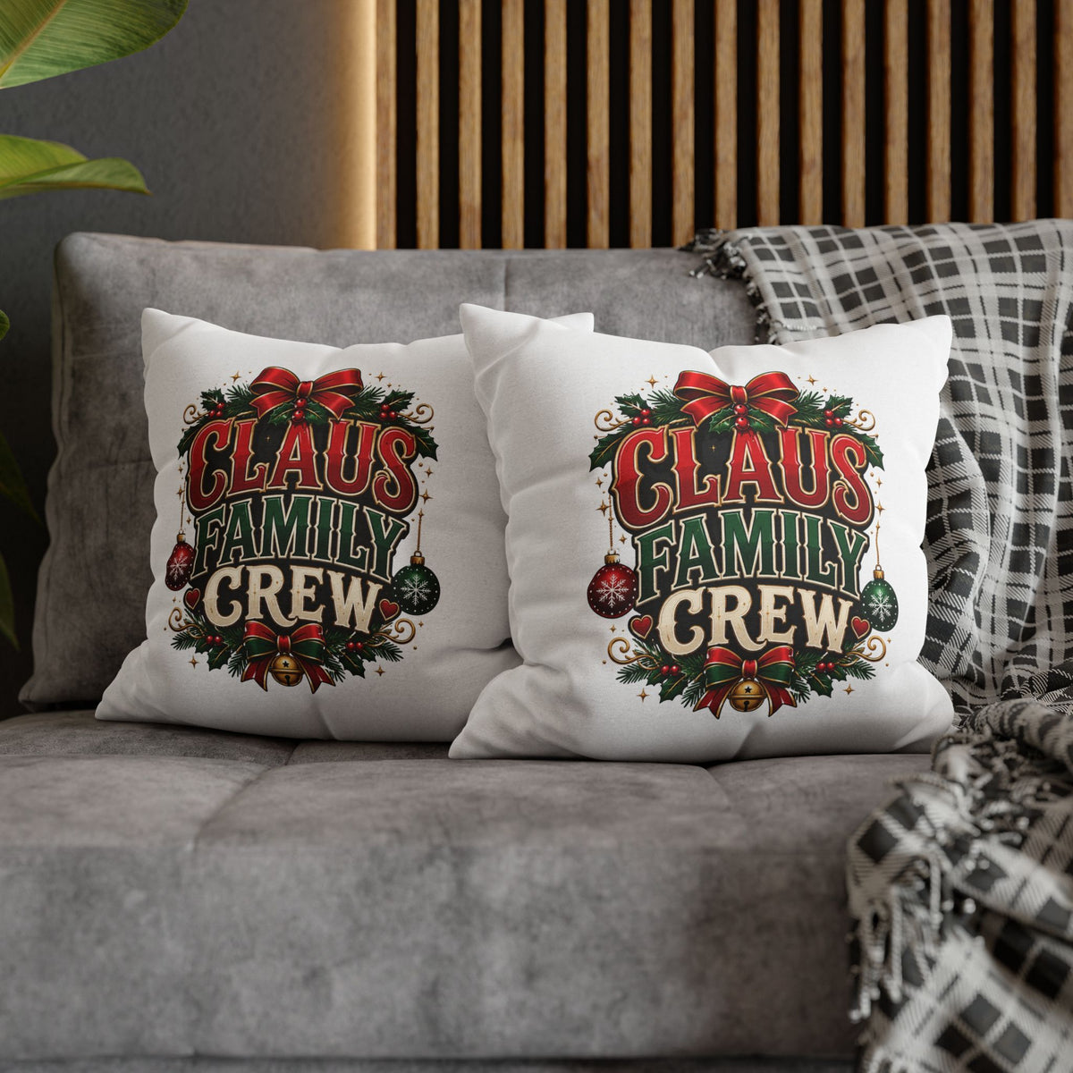 Christmas Claus Family Crew Christmas Pillowcase