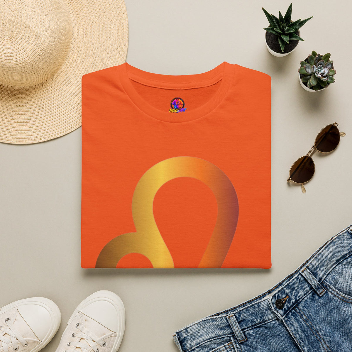 Leo Zodiac Drip T-Shirt — Colorful Astrology Sign Tee
