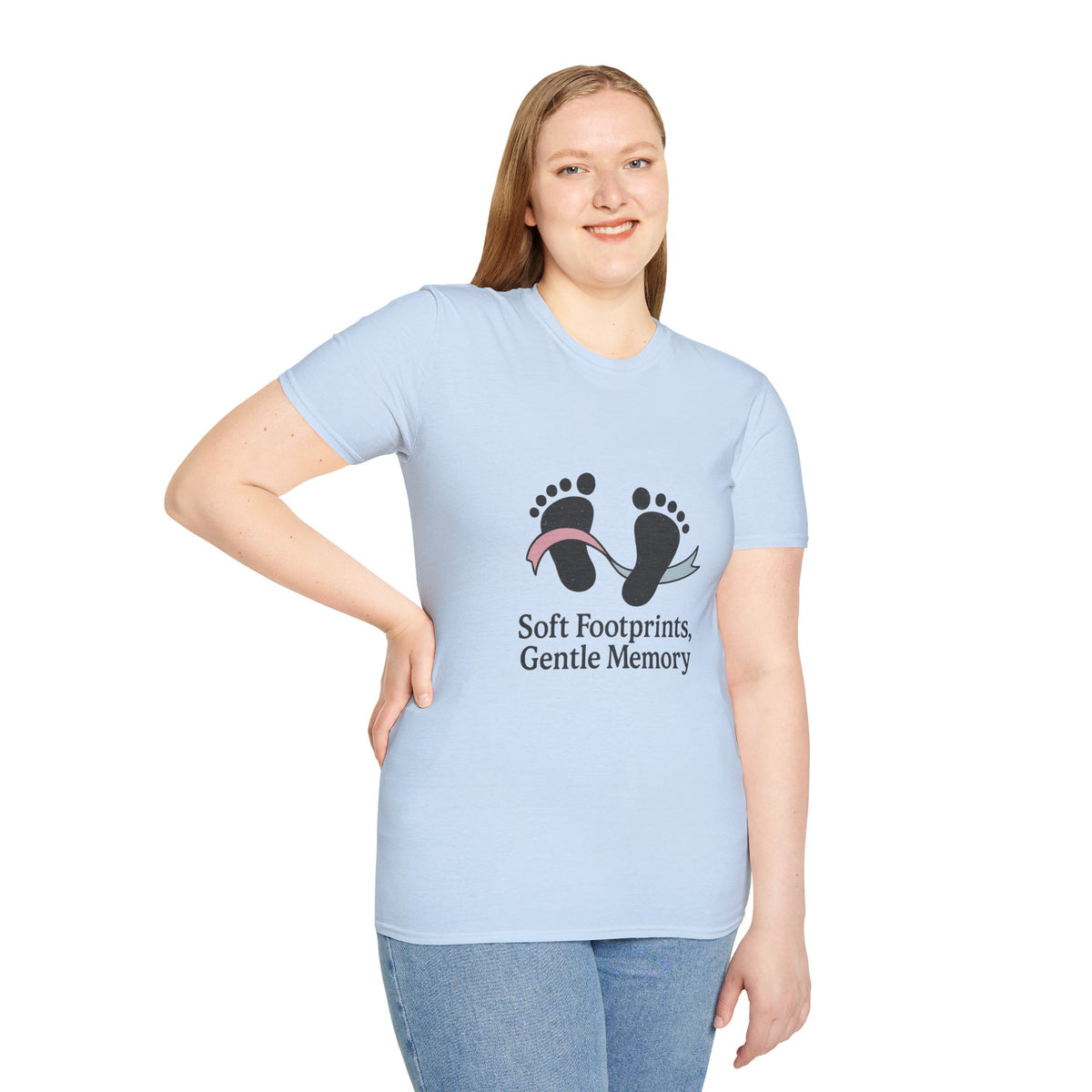 Memorial Baby Footprints T-Shirt — "Soft Footprints Gentle Memory" Remembrance Tee - Trending Now - October 2026