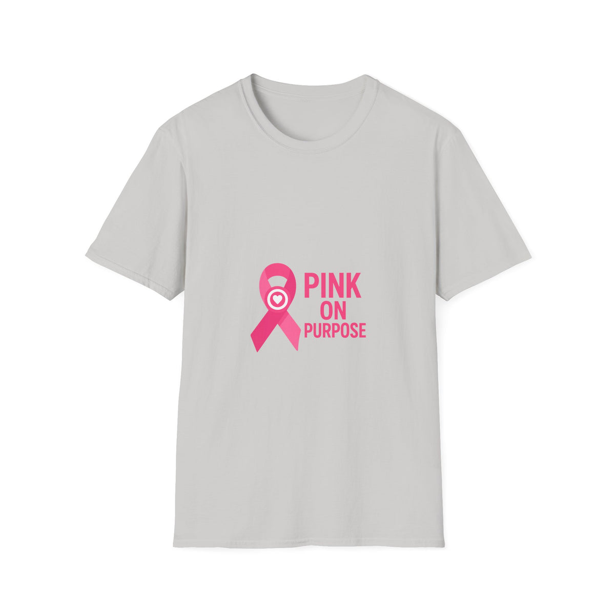 Pink On Purpose T-Shirt — Breast Cancer Awareness Ribbon Tee - Trending Now - October 2026