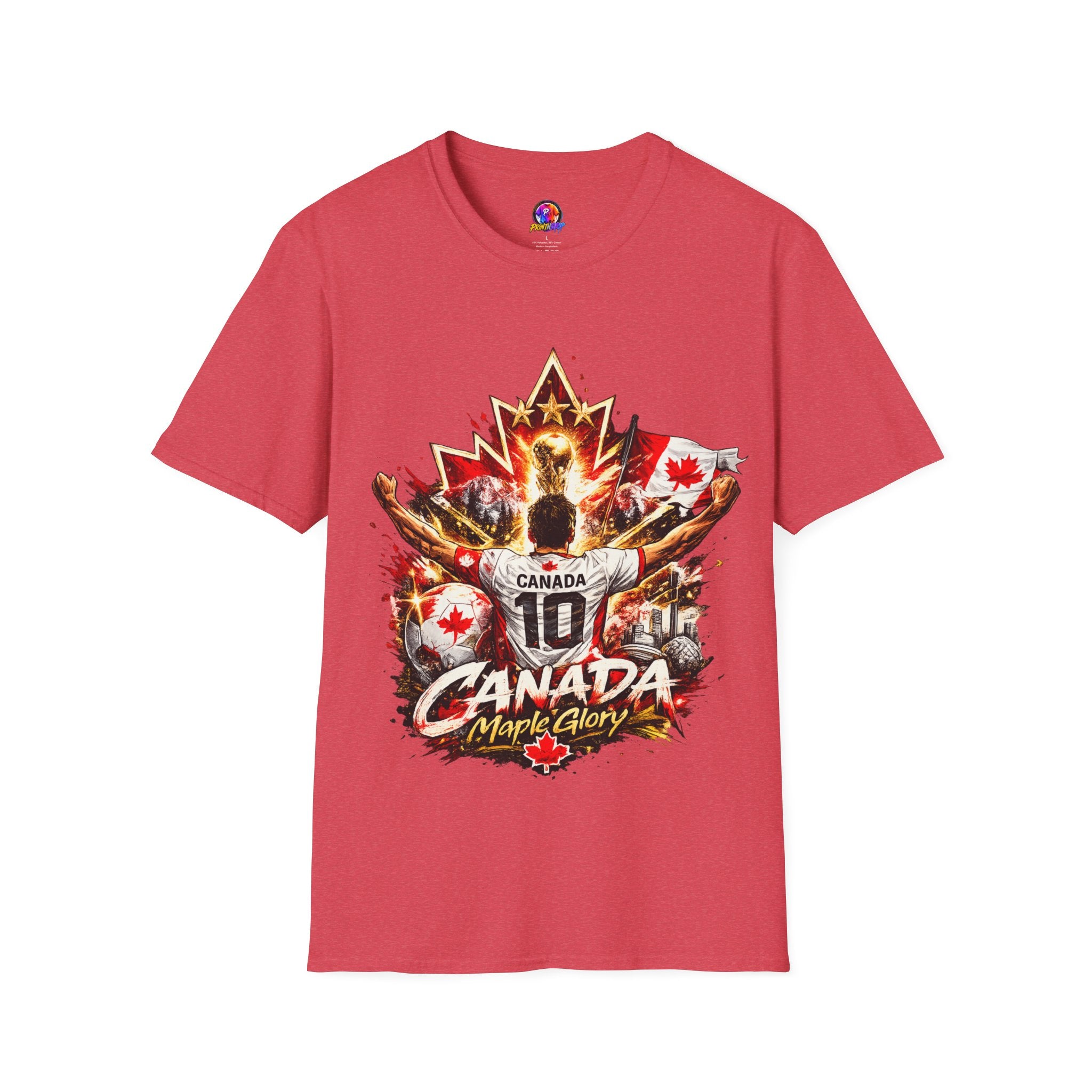 Canada Maple Glory T‑Shirt — Vintage Canadian Maple Leaf Graphic Tee