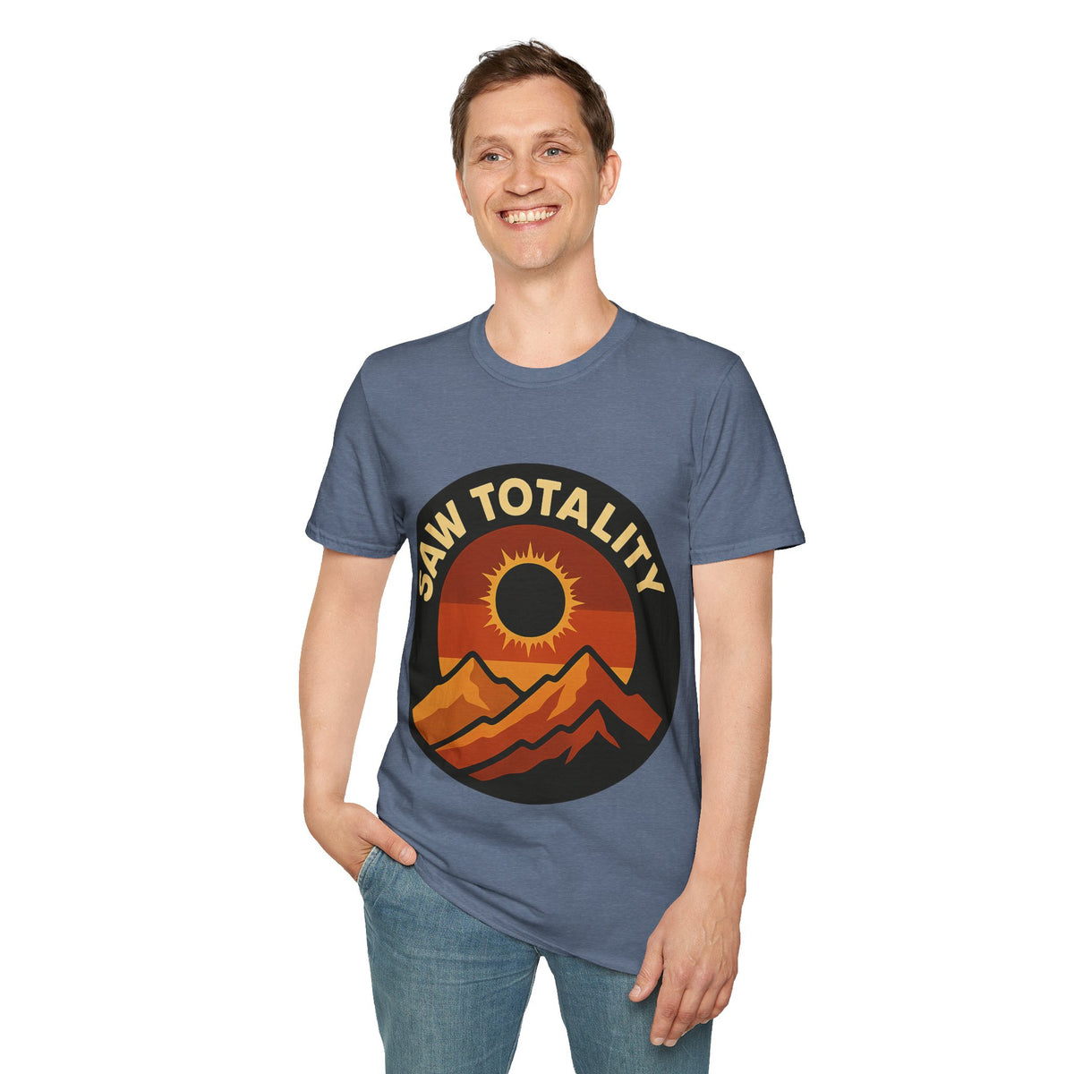 I Saw Totality Solar Eclipse Graphic Tee - Retro Nature Mountain T-Shirt - Trending Now - September 2026