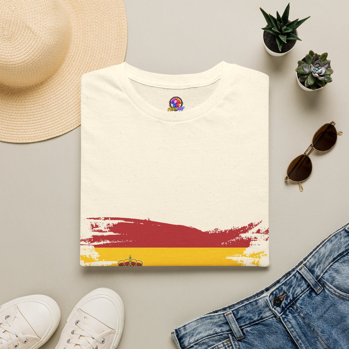 Spain Flag T-Shirt — Distressed Spanish Flag Graphic Tee