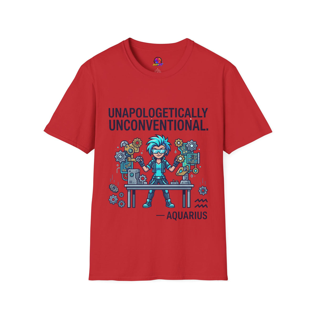 Unapologetically Unconventional T-Shirt — Quirky Steampunk Inventor Graphic Tee