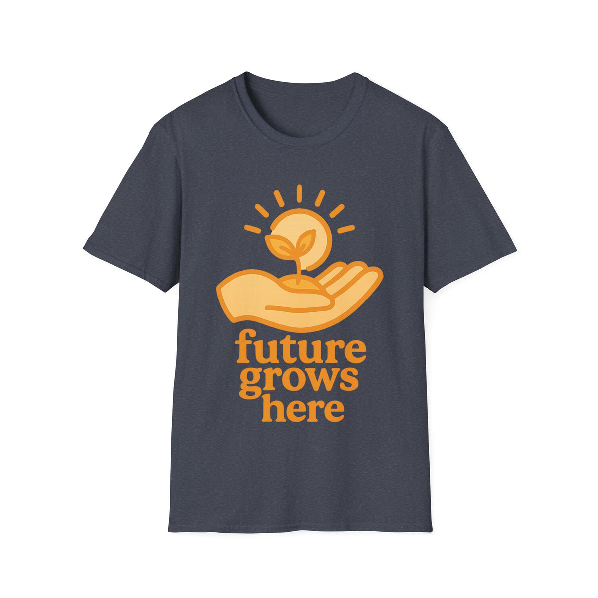 T-Shirt — "Future Grows Here" Sunseed Graphic - Trending Now - September 2026