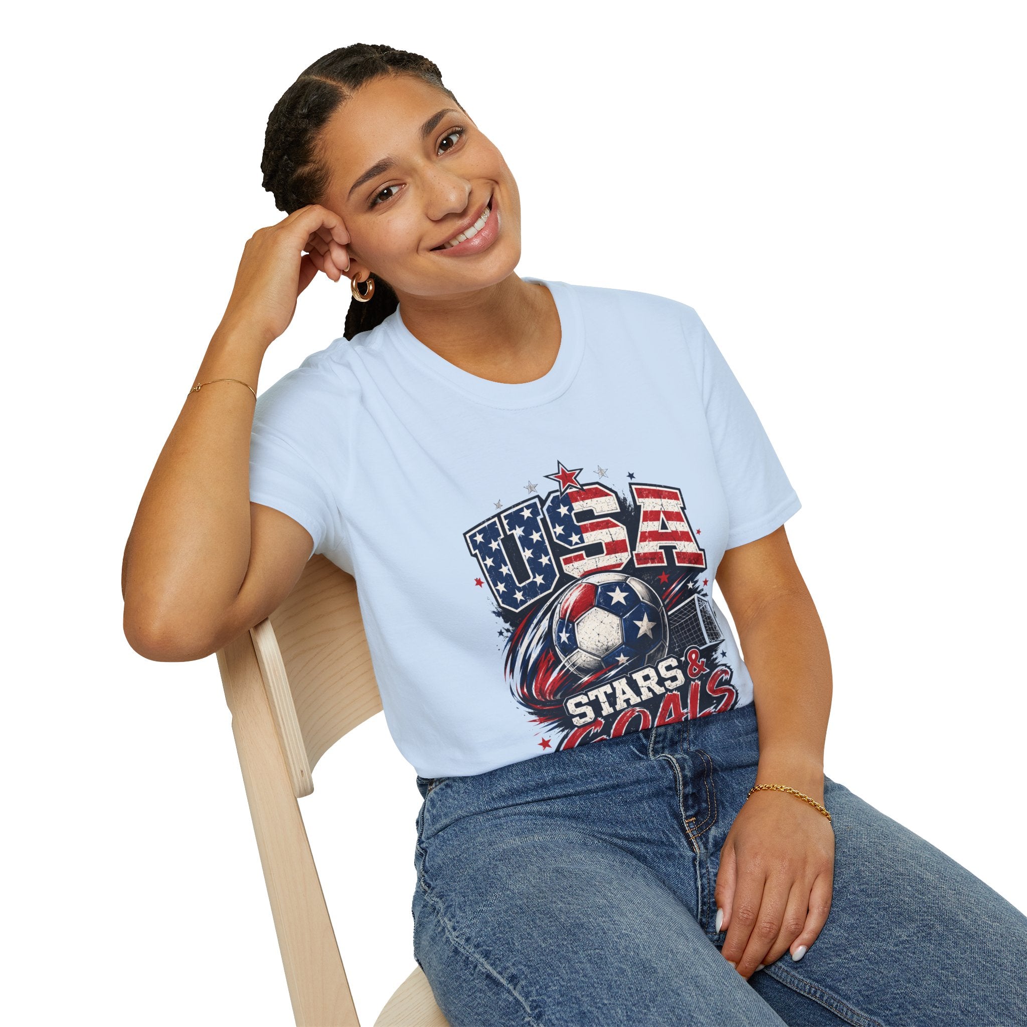 USA Stars & Goals Soccer T-Shirt