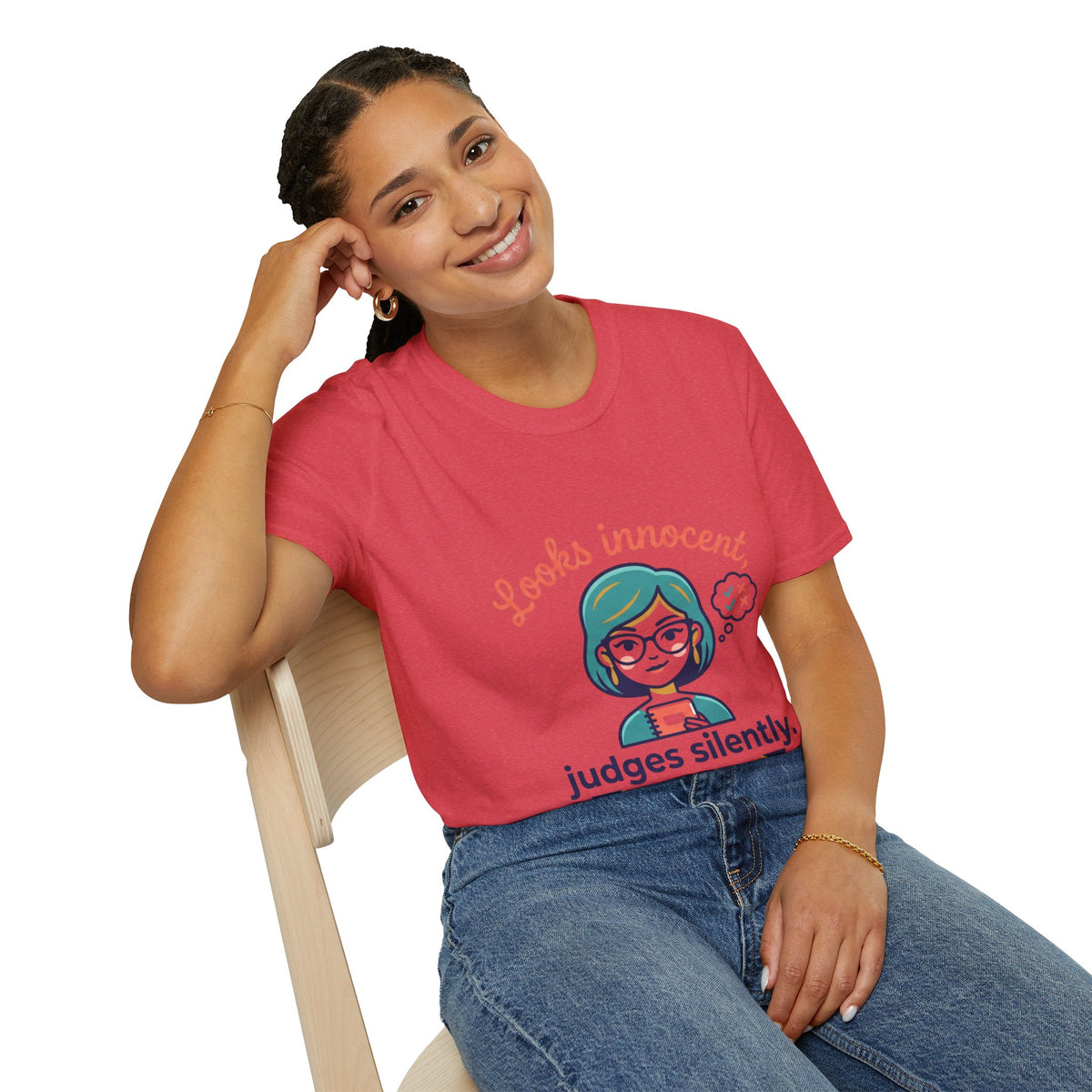 Looks Innocent Virgo T-Shirt — Funny Zodiac Graphic Tee for Virgo Women