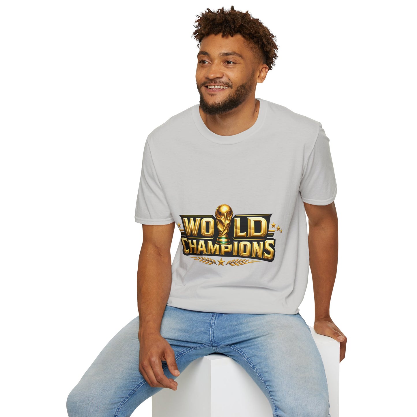 World Champions T-Shirt — Gold Trophy Sports Tee