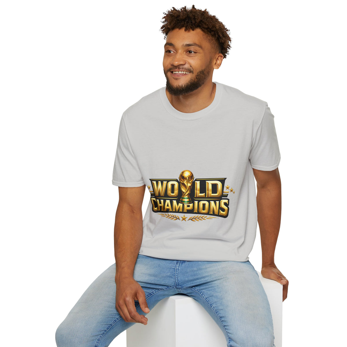 World Champions T-Shirt — Gold Trophy Sports Tee