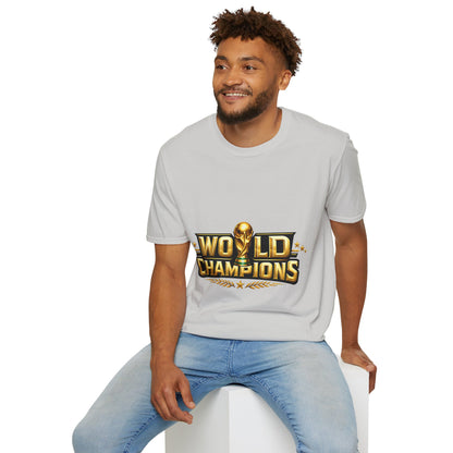 World Champions T-Shirt — Gold Trophy Sports Tee