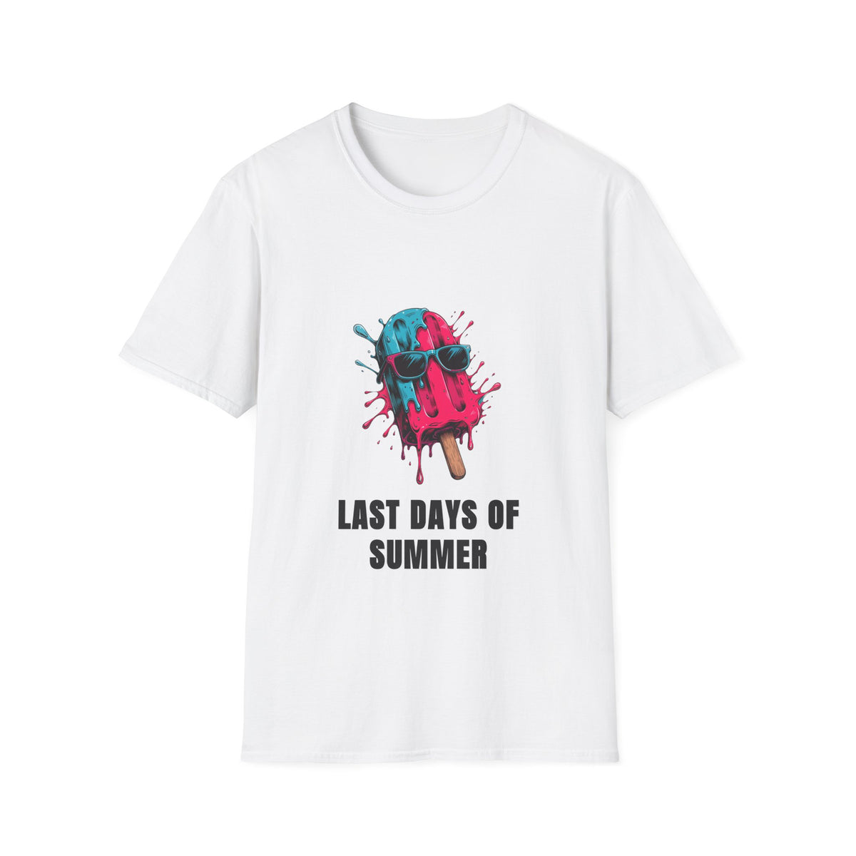 Last Days Of Summer Popsicle Tee - Vibrant Melting Ice Cream Graphic T-Shirt - Trending Now - September 2026