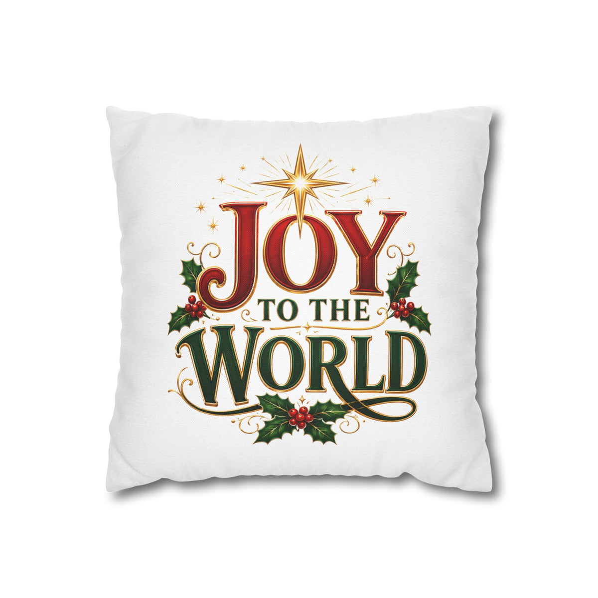 Christmas Pillowcase Joy to the World Christmas Pillowcase