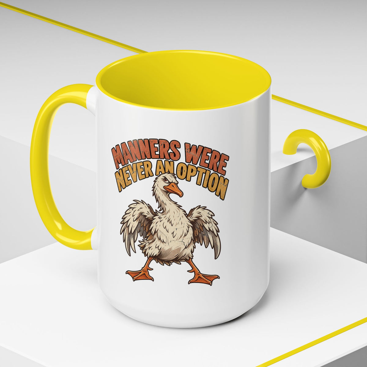 Manners Were Never An Option Funny And Witty  Coffee Mug