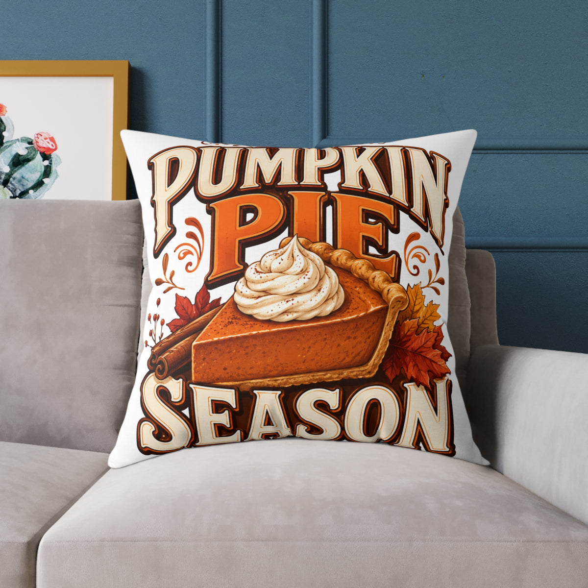 Thanksgiving Pumpkin Pie Season Throw Pillow