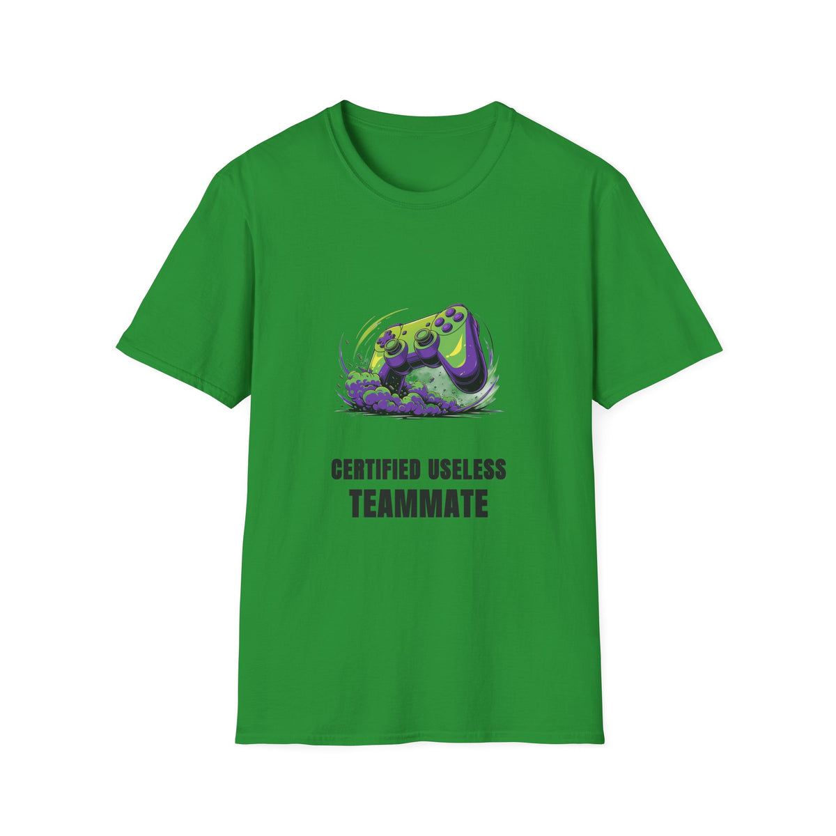 Gaming T-Shirt — "Certified Useless Teammate" Controller Graphic - Trending Now - August 2026