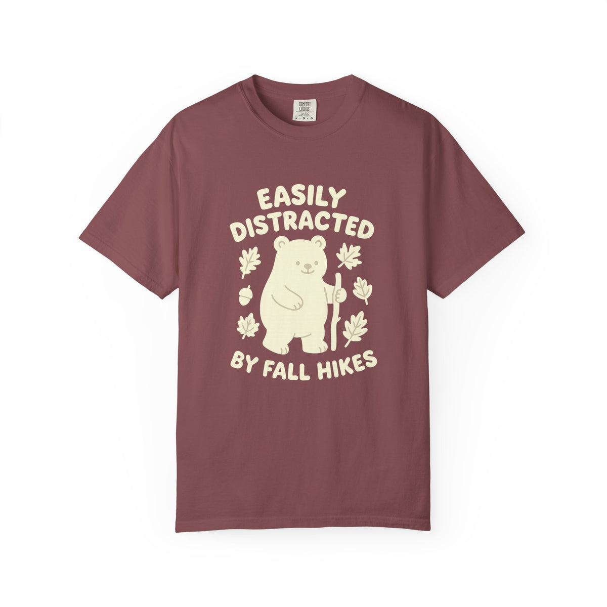 Fall Hikes Bear T-Shirt — "Easily Distracted By Fall Hikes" Autumn Hiking Tee - Trending Now - October 2026