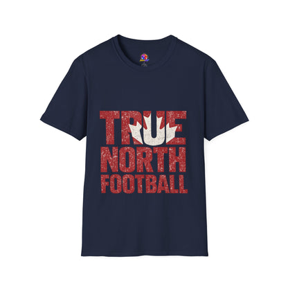 Canada True North Football T-Shirt — Vintage Canadian Leafs Sports Tee