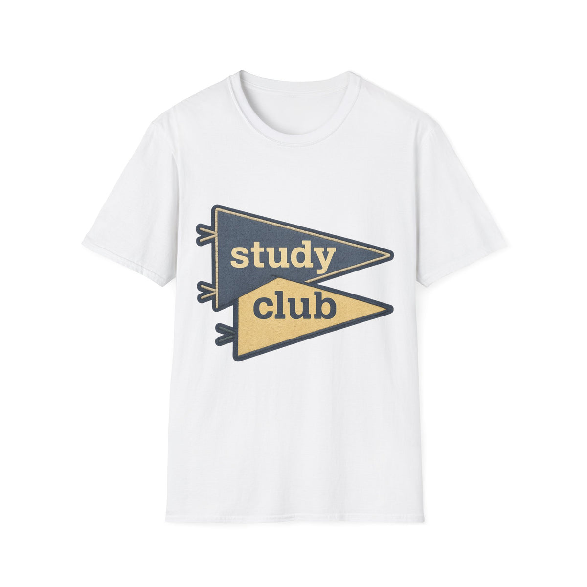 Study Club T-Shirt — Retro Pennant Student Tee - Trending Now - August 2026