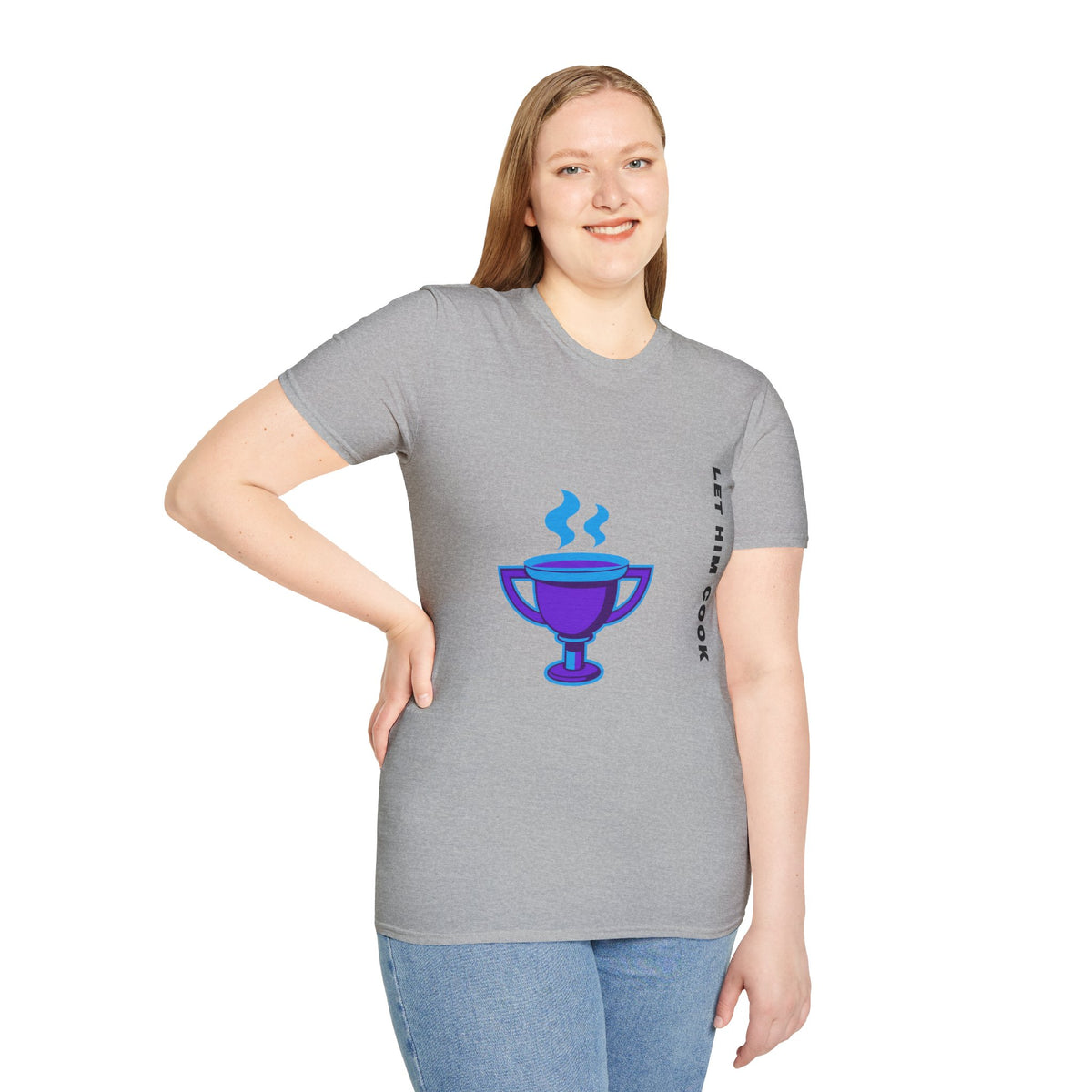 Trophy Mug T‑Shirt — "Let Him Cook" Funny Chef Pride Tee - Trending Now - September 2026