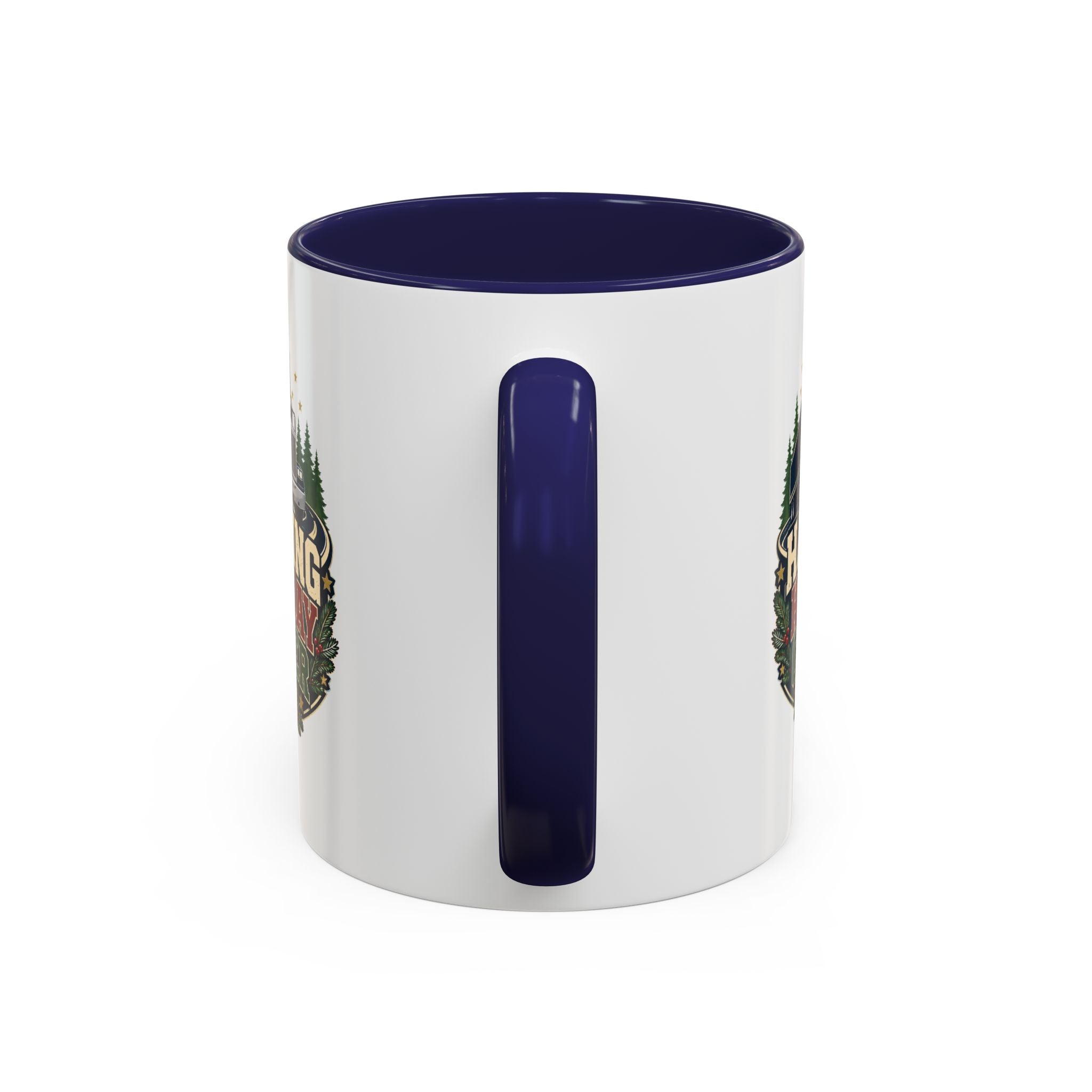 Modern Day Christmas Hauling Holiday Cheer Coffee Mug