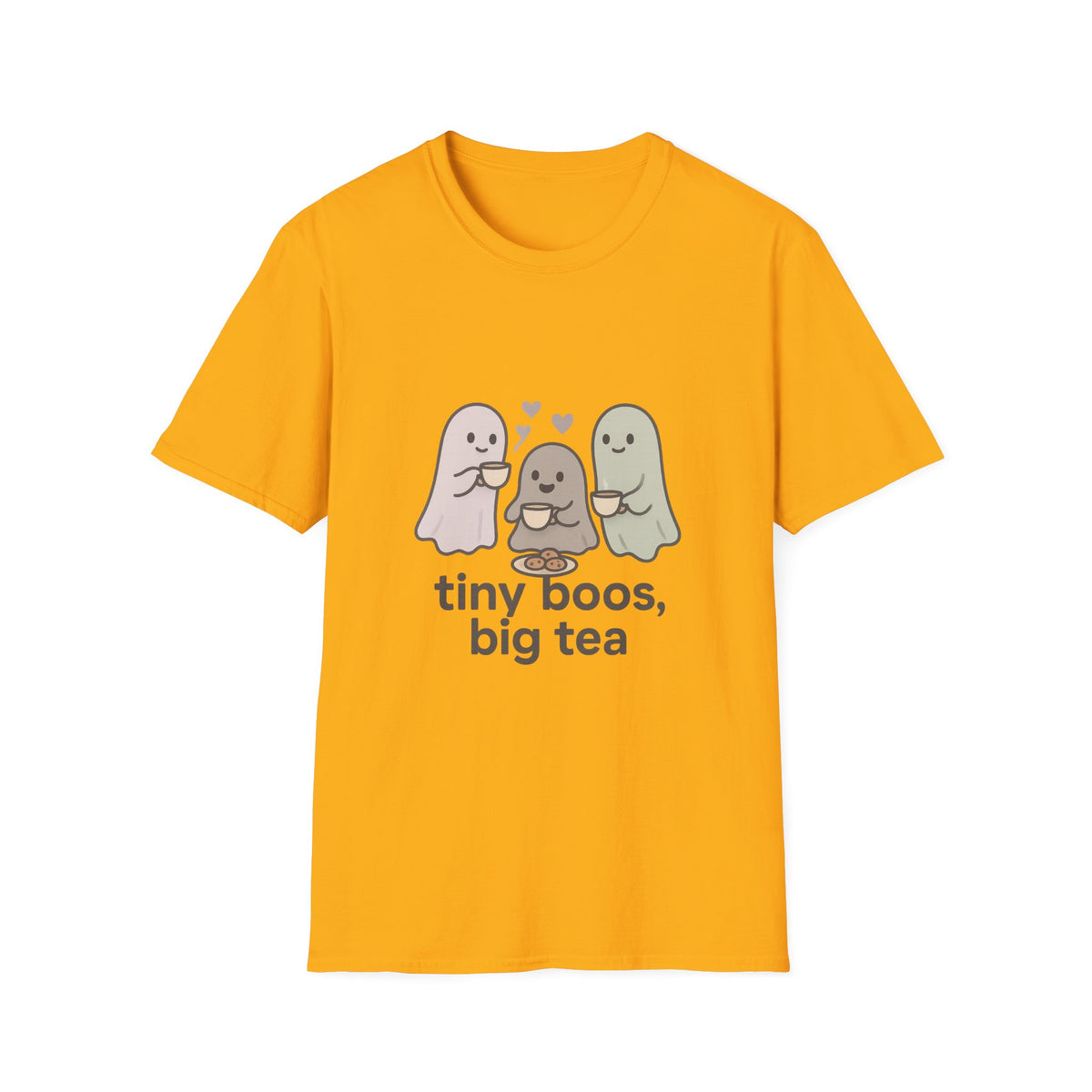 Cute Ghosts T-Shirt — “tiny boos, big tea” Cute Halloween Tee - Trending Now - August 2026