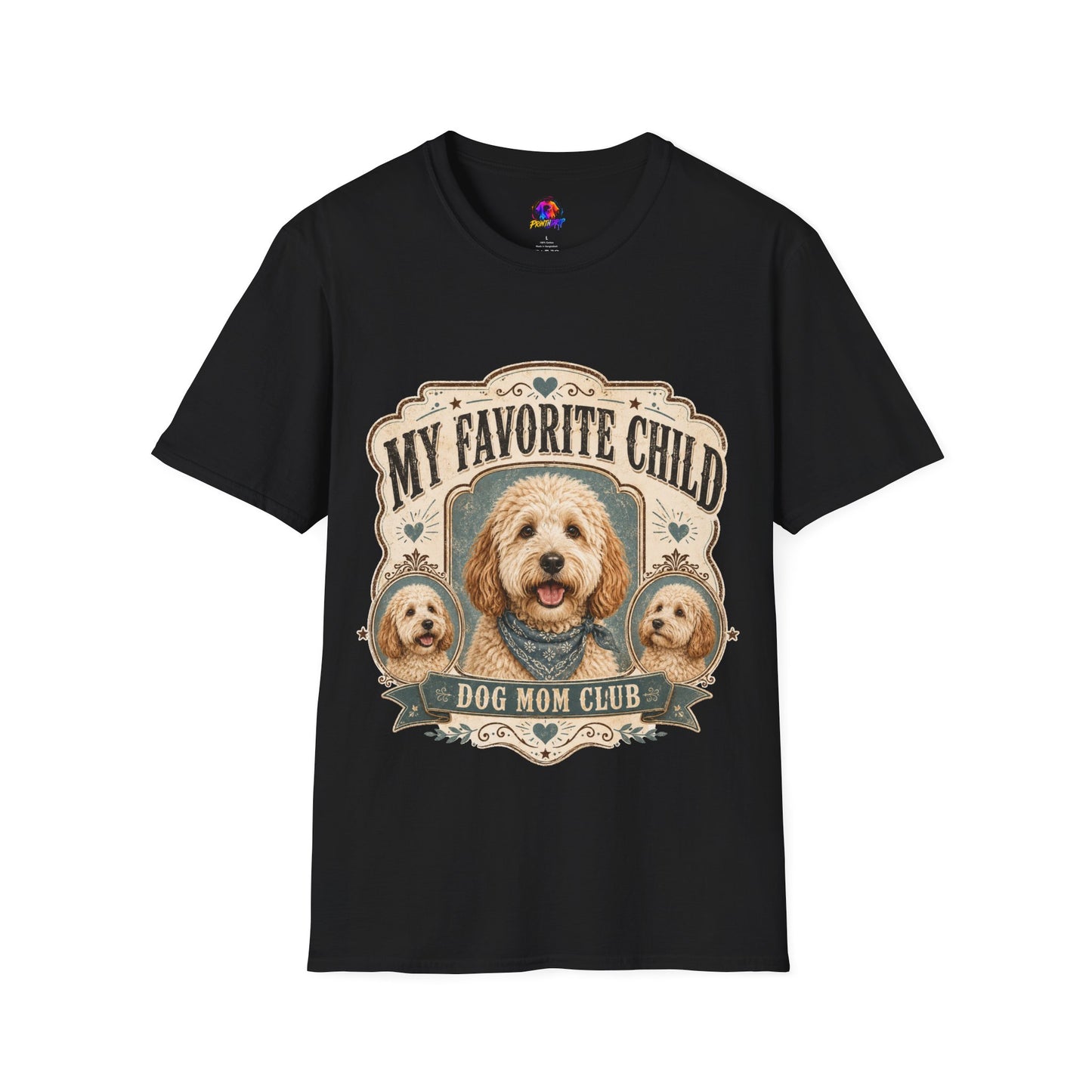 T-Shirt — "My Favorite Child" Dog Mom Club Graphic Tee