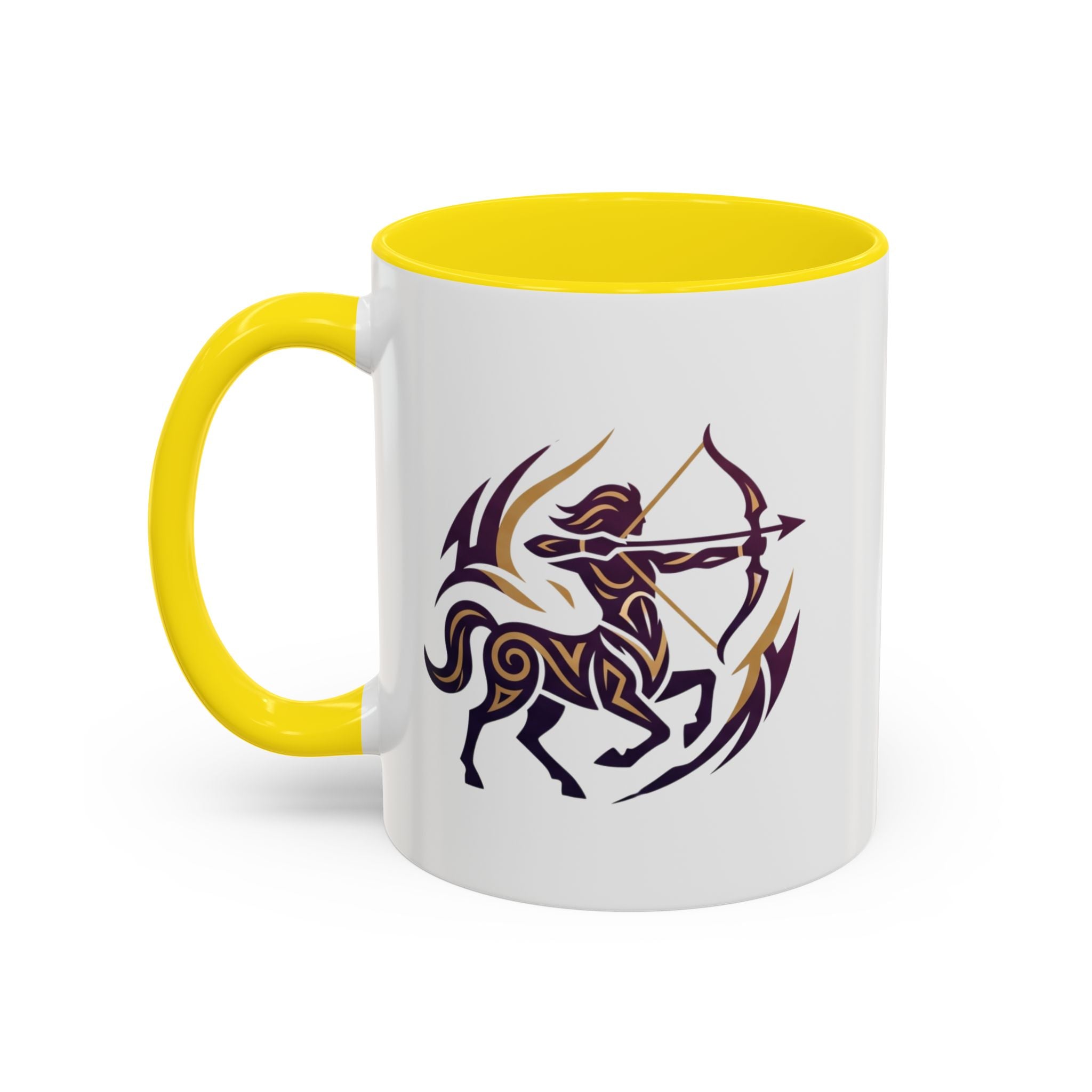 Sagittarius Zodiac Coffee Mug — Archer Centaur Astrology Accent Mug