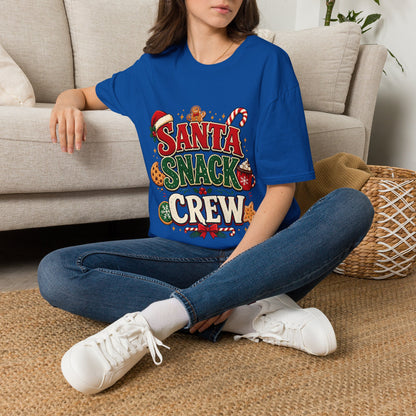 Santa Snack Crew T-Shirt — Christmas Cookie Holiday Tee