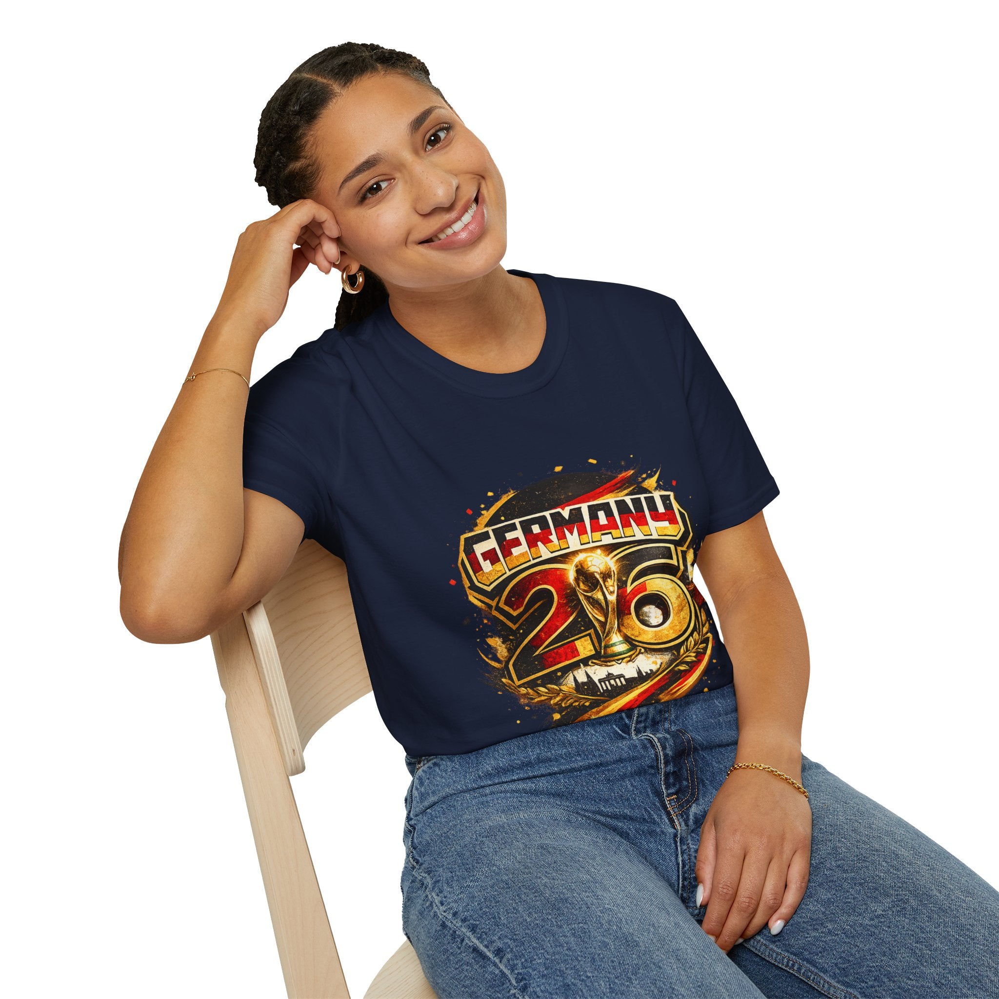 Germany 26 Skull Graphic T‑Shirt — Retro Soccer Fan Tee